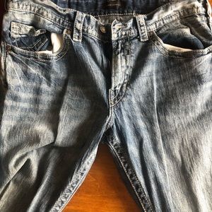 Men’s silver jeans